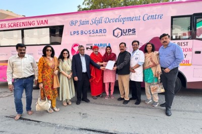 LPS Bossard, B P Jain Skill Development, and Dr. Anita Narula Charitable Trust organized the First Free Mammography Camp at Gaukaran Dham, Rohtak.